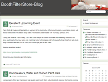 Tablet Screenshot of blog.boothfilterstore.com